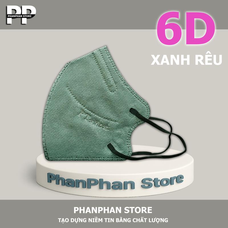 100c Khẩu trang 6D Pt Mask 4 lớp, size cho mặt nhỏ từ 45-55kg - Che phủ tốt, chống bụi mịn, khẩu trang chống nắng tia uv Phụ Kiện Accessories Che Mặt Nam