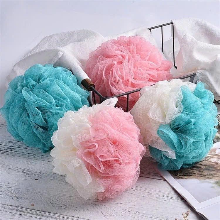 Bông Tắm Tẩy Tế Bào Chết Tròn Cao Cấp 2 Màu Bông Tắm Tạo Bọt Siêu Mềm Kì Cọ Gét…