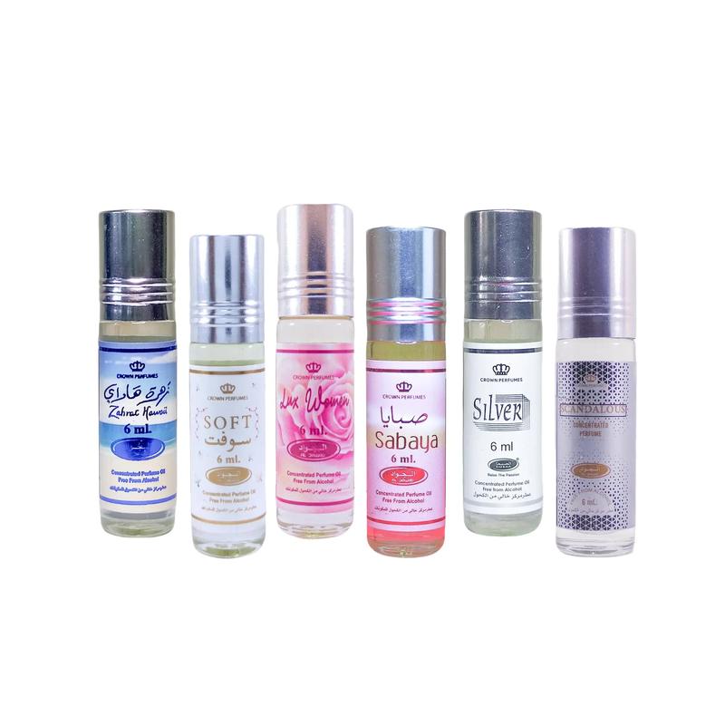 Paket Parfum Arab Eksklusif Al Jawad, 1  Box 6 Botol Wangi Pria Wanita Perempuan Laki-Laki  Perfume Bunga 1