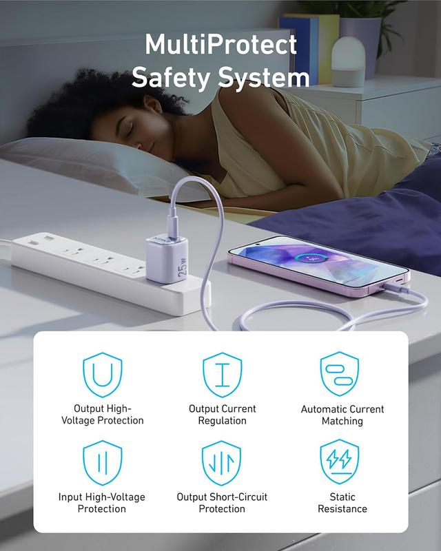 Anker 25W GaN USB C Charger, Compact Support PPS & Fast Charging for Samsung iPhone - A2656 3