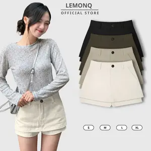 Quần Váy kaki Nữ LEMONQ Chân Váy Dáng Ngắn Form A Dễ Phối Đồ Phong Cách Hàn Quốc