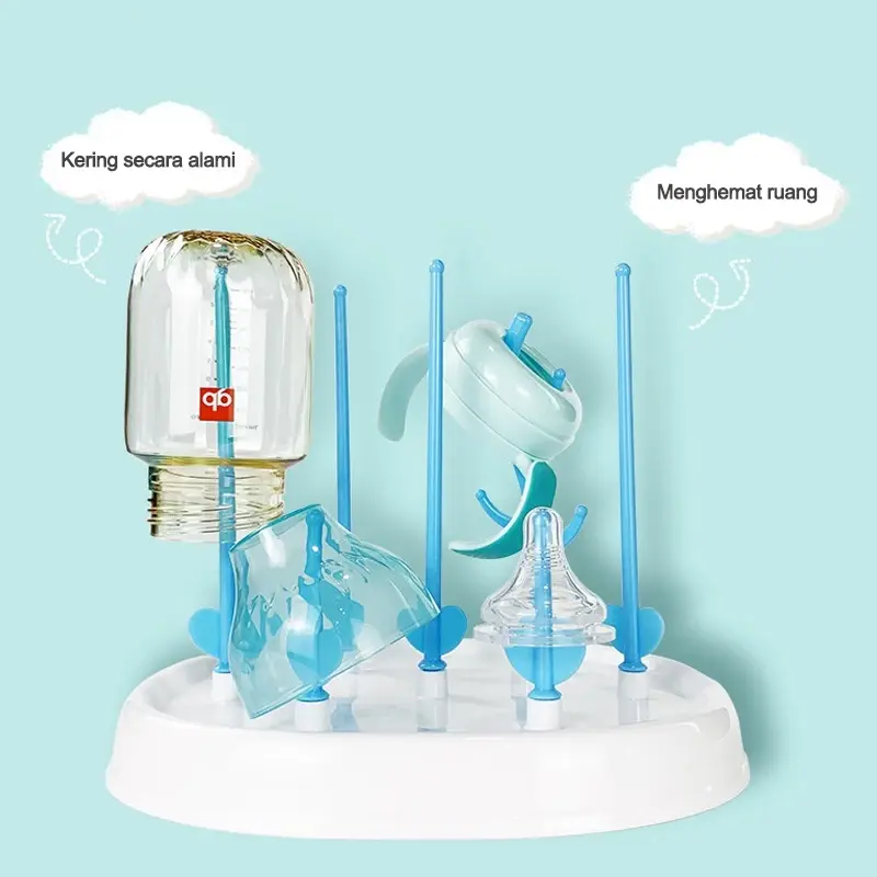 【Dolphin Bay】Rak Pengering Botol Susu/Botol Susu Dot Bayi Rak Tempat Tirisan Botol Susu Baby Bottle Drying Rack Holder 63