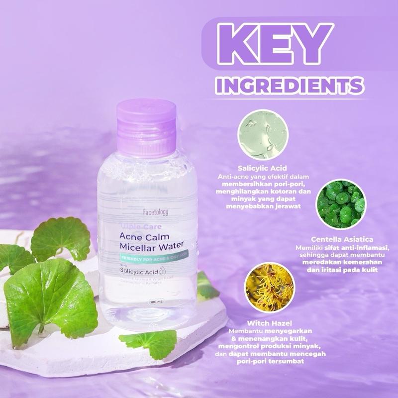 ￼Facetology Triple Care Acne Calm Micellar Water 300ML 2