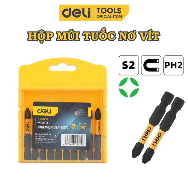 Bộ 2 đầu Vít PH2 Mũi Tuốc Nơ Vít chống trượt Thép S2 Không Gỉ, Từ Tính Mạnh,…