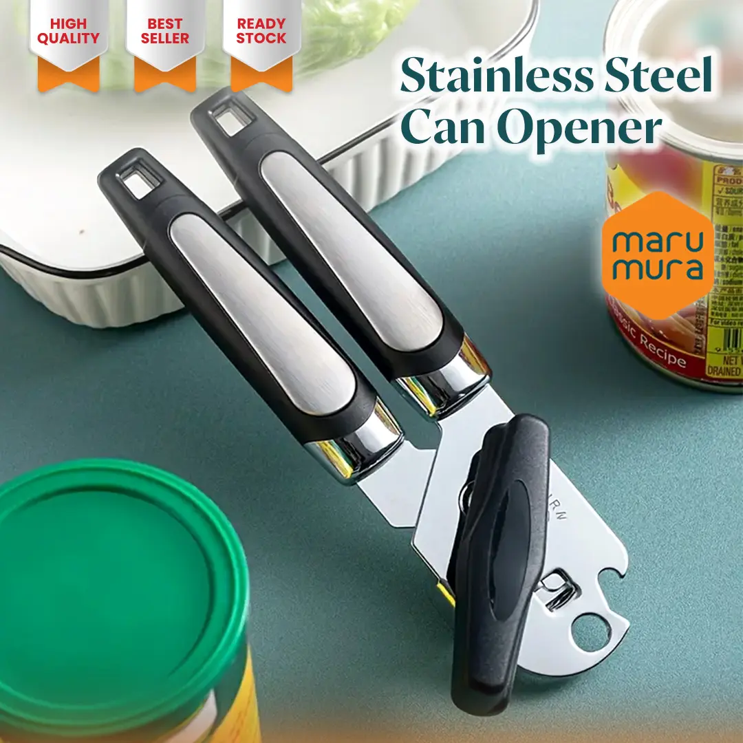 Marumura Stainless Steel Can Opener Pembuka Kaleng Drink Botol