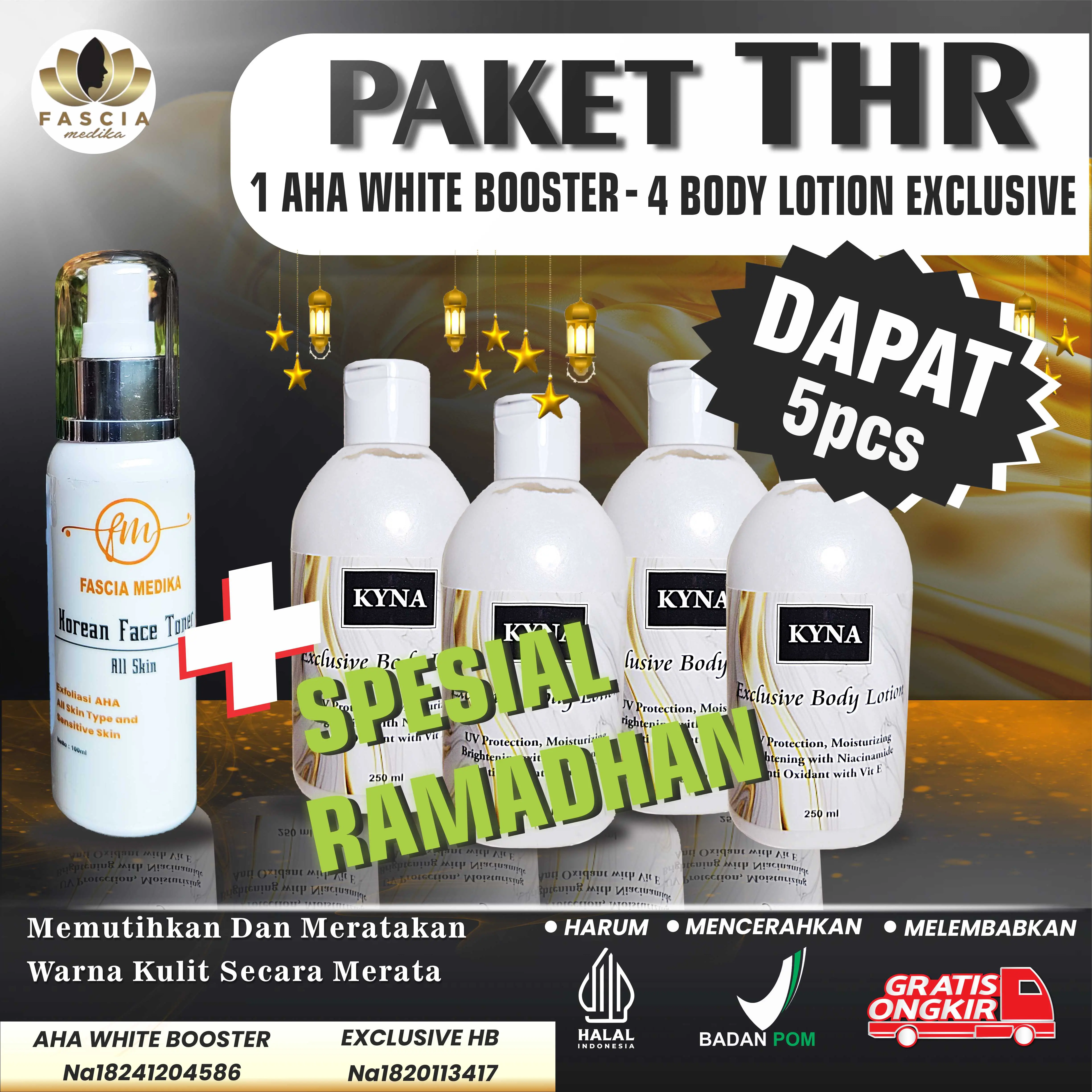 PAKET THR AHA BOOSTER + BODY LOTION EXCLUSIVE