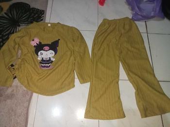 Product Review of Baju Anak Oneset Celana Cutbray Knit Hornet Dtf Kuromi Untuk Anak Usia 2 Sampai 12 Tahun - One Set Luna from F**i I**a S**a 0