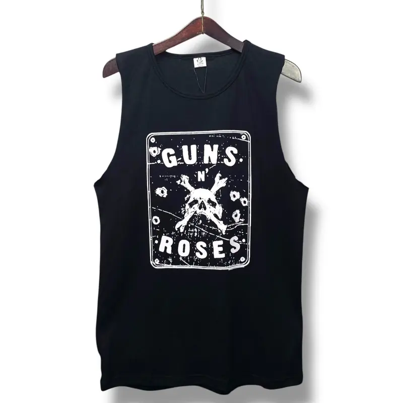Guano Kaos Singlet Lekbong pria Kutang Katun 30s Pantai Santai Gym Fitness Tanpa Lengan Sleeveless Tank Top Vest - Distro, Dewasa kutung - Hitam, Motif baju Muscle - Baju Olahraga 5