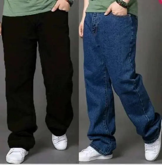 celana jeans pria standar basic reguler jumbo bigsize 39-44