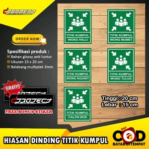 Hiasan dinding titik kumpul Promo Termurah / Hiasan dinding custom