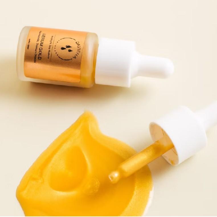 Serum Gold l Daviena SKincare Vitamin Wajah Essence Bopeng Aging Muka 0