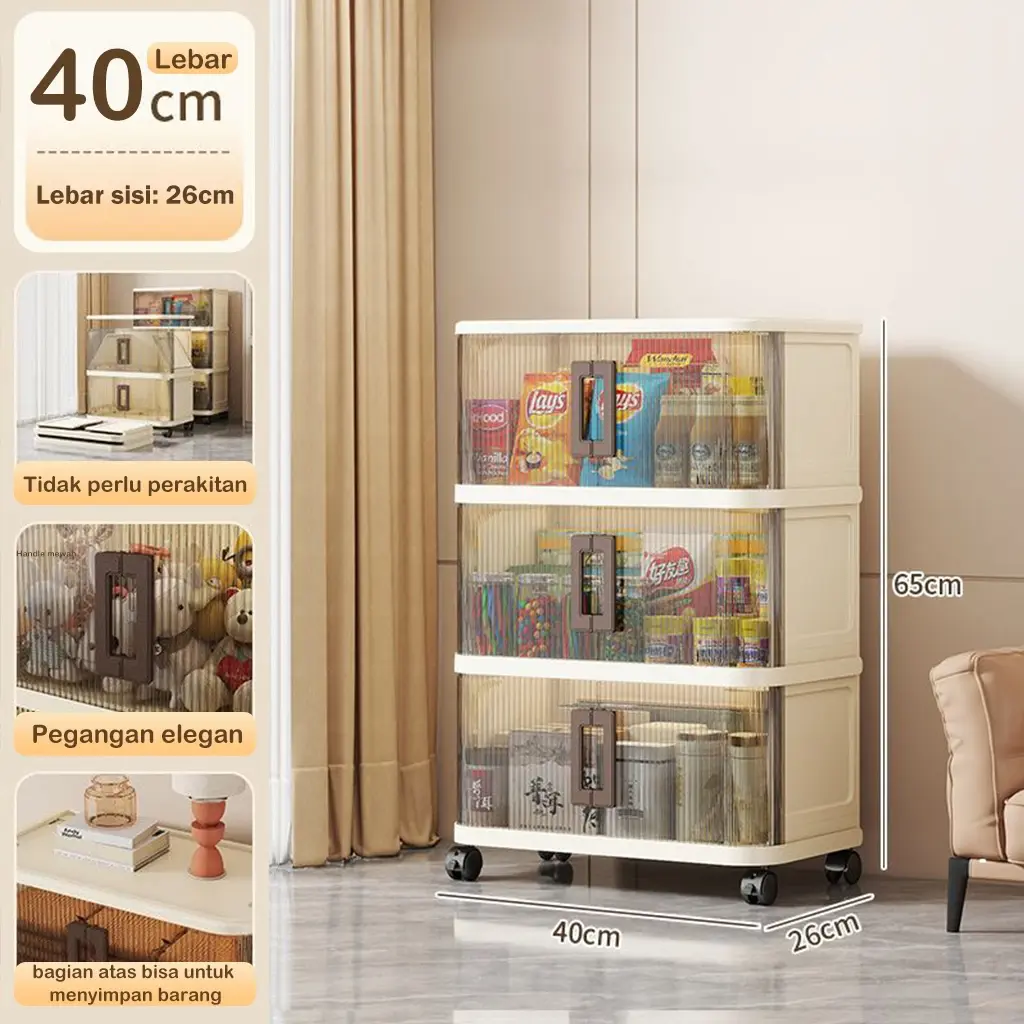 40cm-Abu transparan-3 Susun