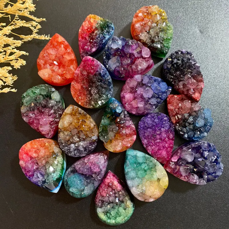 Gemstone / Druzy Es 4cm / Bahan craft 3