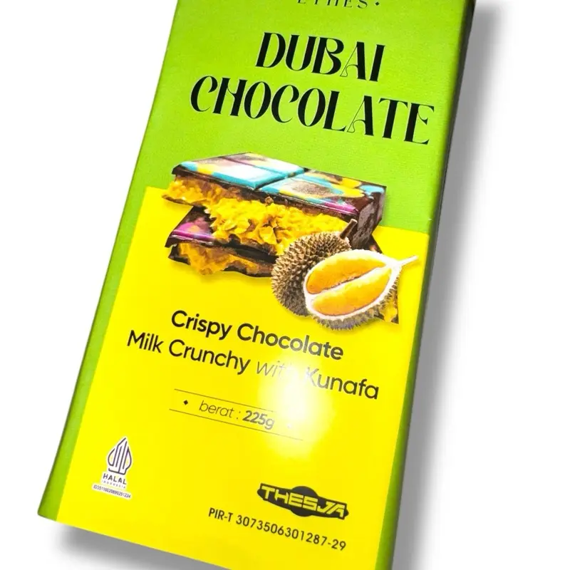COKLAT DUBAI DURIAN ETHES 200gram Manis Chocolate 3