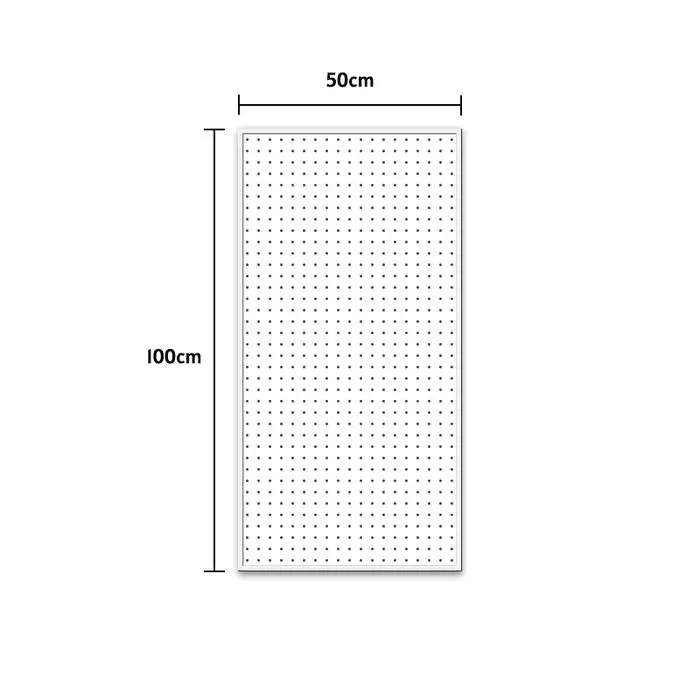 Putih 100x50 cm (dengan 20 hook)