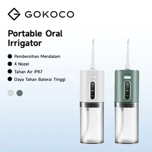 【GOKOCO.ID】Smart Electric Oral Irrigator Water Flosser Dental Gigi Oral Care Dental Scaler Teeth Portable USB Rechargeable