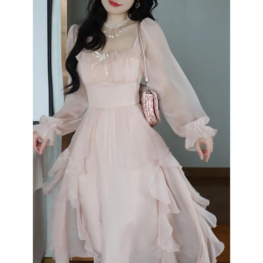 cute spring mini dresses Piper Mini Dress - White and Pink, Large | Hazel and Olive main image 1