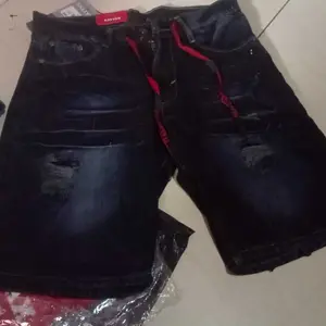 Celana pendek jeans cowok PAKET HEMAT 100rb dapat 2 pas || Celana jeans pendek sobek Distro Shorts Kain Tidak Melar Tebal Dewasa Denim Pria