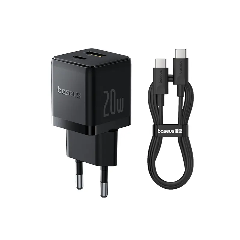 Hitam-With USB-C to USB-C 60W Cable