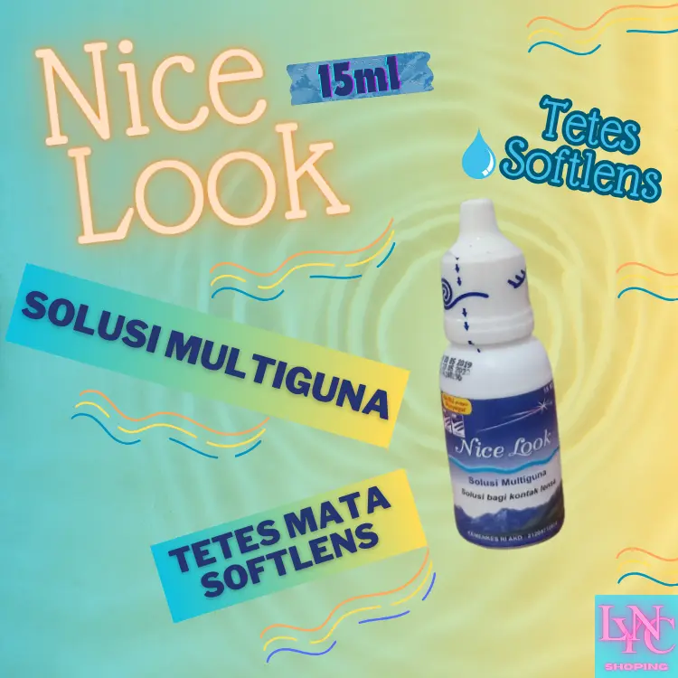 CAIRAN TETES MATA SOFTLENS NICE LOOK 15ML / NICE LOOK 15ML Eye Lensa Kering Soflen 0