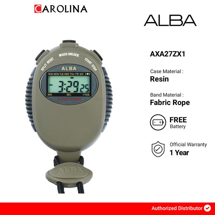 Gambar Stopwatch Alba Digital AXA27ZX1 (SW) dari Carolina Watch Kota Administrasi Jakarta Barat Tokopedia