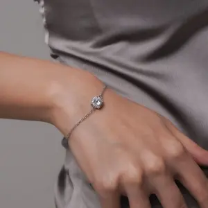 MADRE GALLERY NOVA BRACELET GELANG WANITA Batu Berlian Perhiasan Silver Elegan