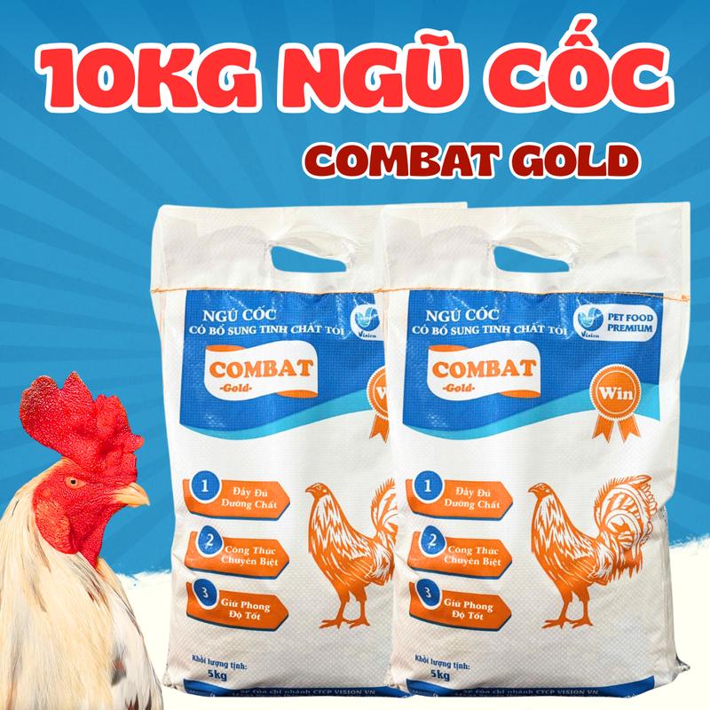 10kg Ngũ Cốc COMBAT Gold 13 loại hạt - Ngũ Cốc Cho Gà Hàng Cao Cấp Loại 1 - Đầy Đủ Dinh Dưỡng, Mau Lên Tay