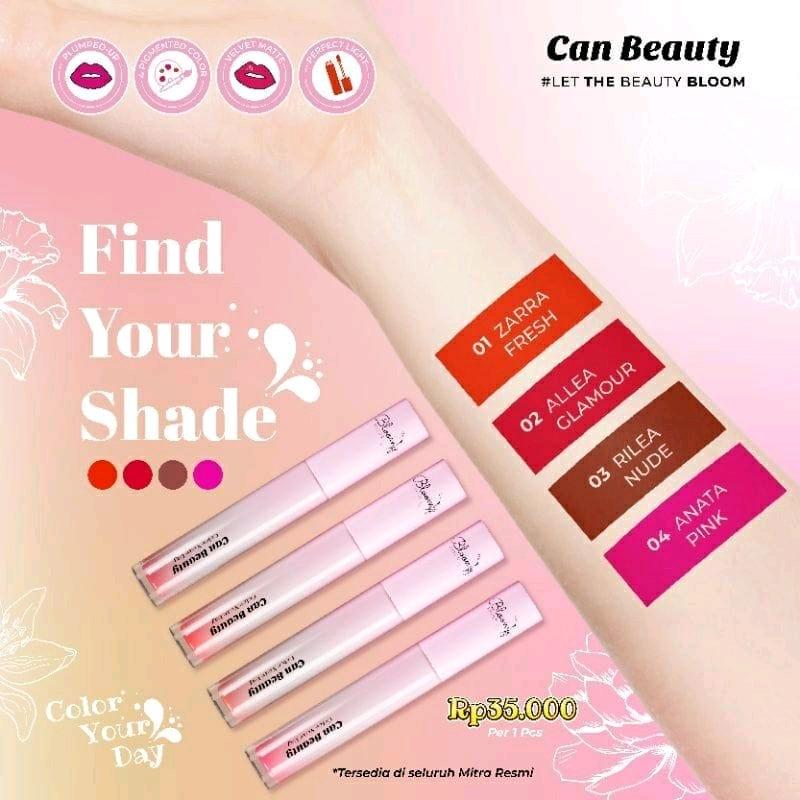 CAN BEAUTY Lip Cream PROMO Exp Juli 2025 Ringan Dipakai Matte Anti Luntur Original BPOM 1