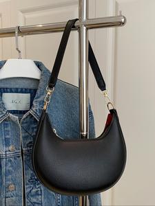 Bolsa de hombro elegante para mujer, bolso marinero lindo con cierre de cremallera, bolsa de media luna a la moda, bolsa cruzada para uso diario, bolsas para mujer