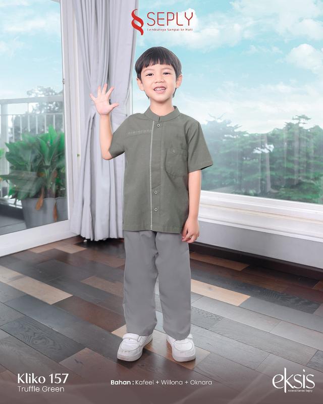 Busana Muslim Sarimbit Terbaru Seply - Eksis Truffle Green 4