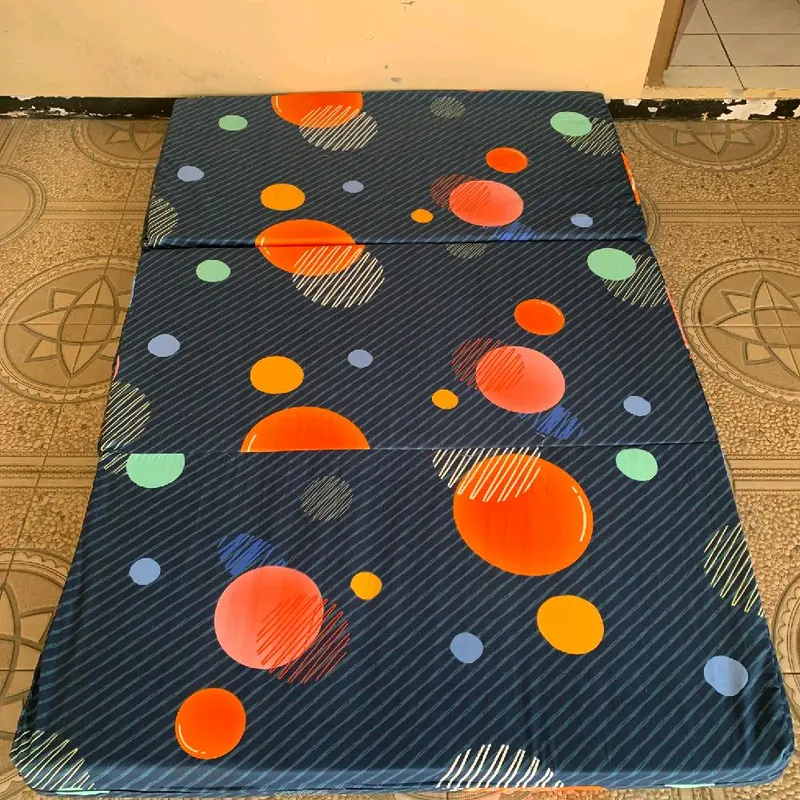 Kasur Lipat 3 80cm x 180cm Tebal 5cm Kasur Tidur Kain Polymicro Adem Tidak Panas Busa Anti Kempes 2