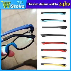 Cover Sarung Temple Gagang Kaki Kacamata Silicon Bend End Tip Anti Slip