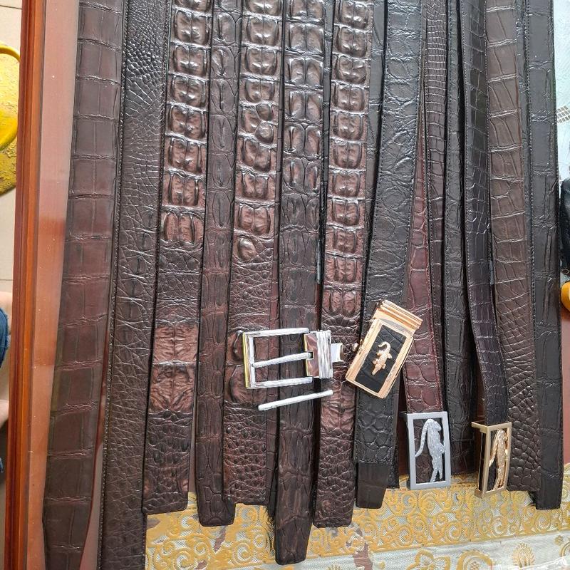 Thắt lưng cá sấu 4.0 - Liền - Màu nâu đất - Gai và Trơn