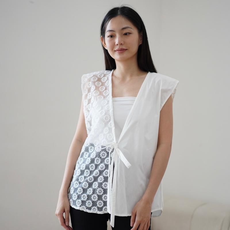 (Hanya Vest) Hanna Vest Embroidery Outer Wanita 2