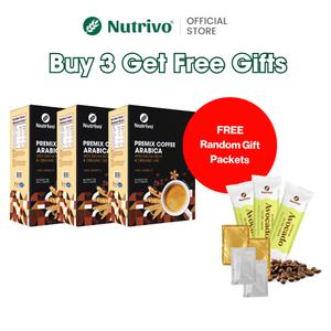 [HALAL] Nutrivo Luscious Premix Coffee Arabica with Sacha Inchi & Organic Oat 25g x 15s (Best Farm)