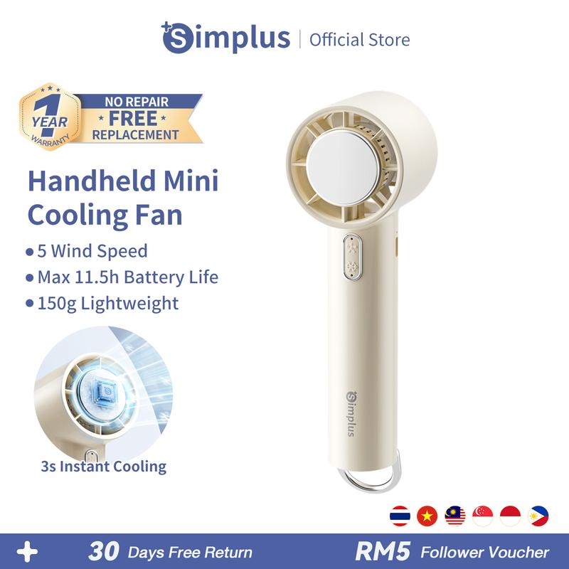 Simplus Handheld 【NEW LAUNCH】Simplus Handheld Cooling Fan Mini 150g Lightweight - TikTok ...