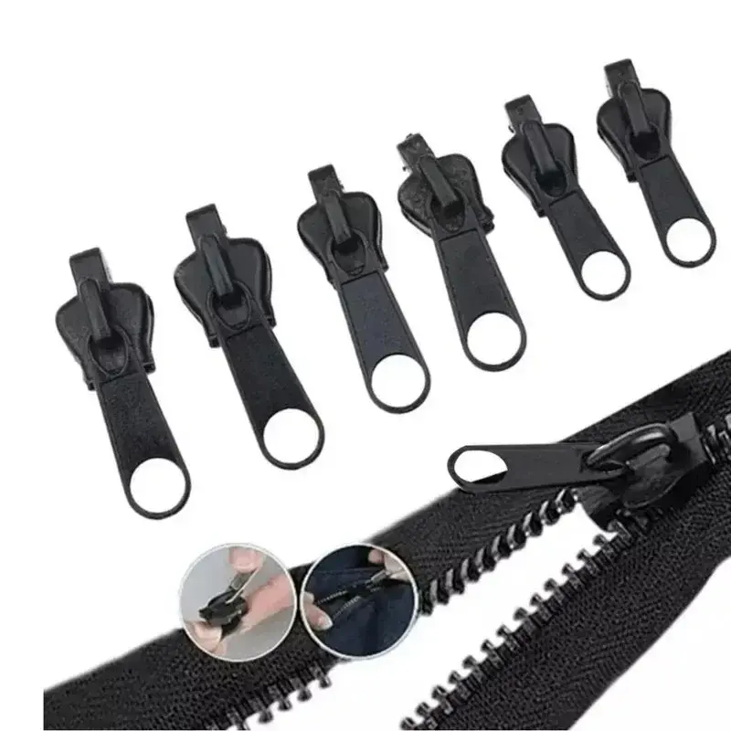 Instant Zipper 6pcs Universal Instant Fix Repair Kit Replacement Zip Slider Teeth Multifunctional Clothing Replacement Zipper 2
