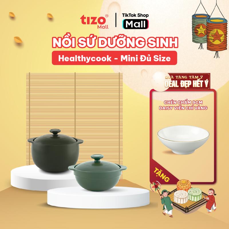 [PHÙ HỢP KHO QUẸT, NẤU CHÁO] MINH LONG TỰ HÀO HÀNG VIỆT | NỒI SỨ DƯỠNG SINH MINI DÙNG ĐỂ KHO THỊT, NẤU CHÁO, CHƯNG YẾN DÙNG ĐƯỢC CẢ NỒI NẤU CHẬM TỰ HÀO HÀNG VIỆT