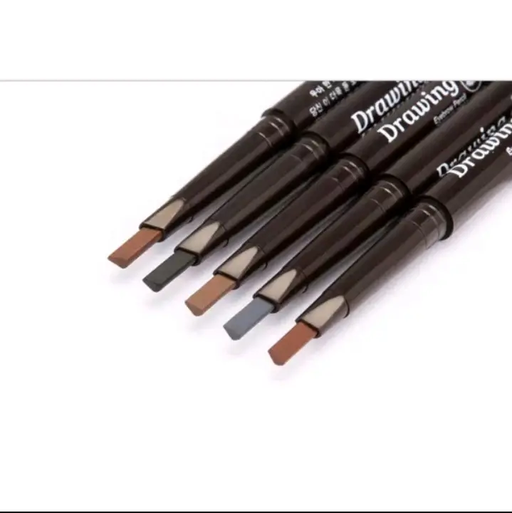 PENCIL ALIS 2 in 1 PENCIL ALIS PUTAR DENGAN SIKAT ALIS WATERPROOF Eyebrow 2