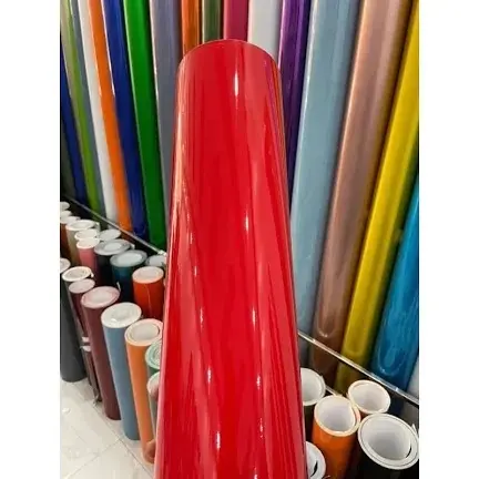 Decal Đỏ Bóng Siêu Bám Dính 0