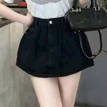 VÁY XÒE BỒNG chân váy jean nữ ngắn chất kaki jean mềm mịn có lót quần bảo hộ CV02
