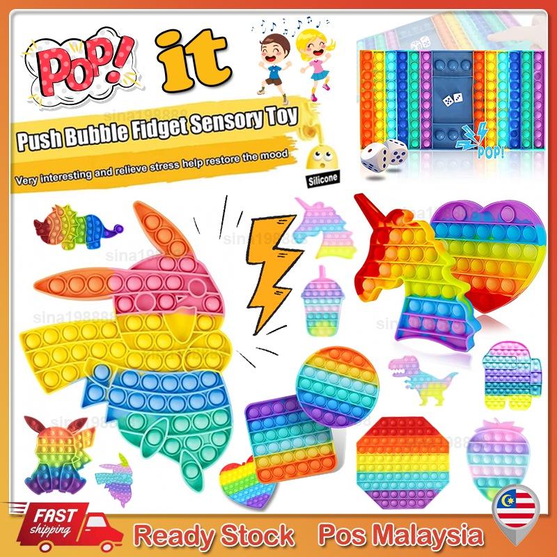 (COD) cheap push pop it Push Pop fidget Push Pop It toy Perempuan ...