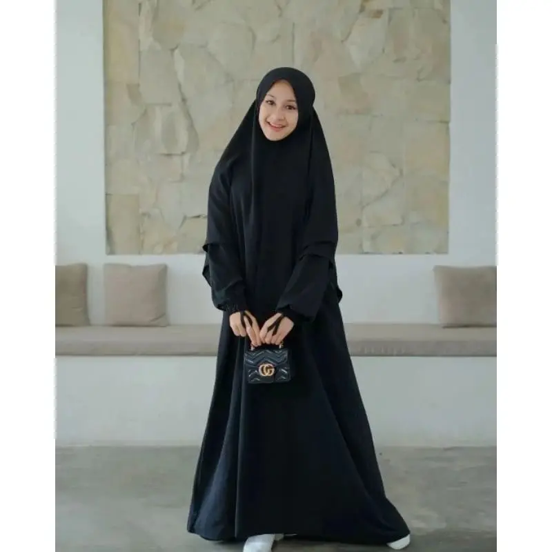 Gamis Anak Perempuan Remaja Aiyu Kids Usia 5-13 Tahun  Bahan Crinkle  Panjang Syari Dress Muslim 0