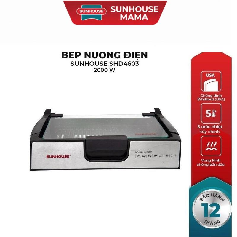 Bếp nướng điện Sunhouse SHD4603_Hàng