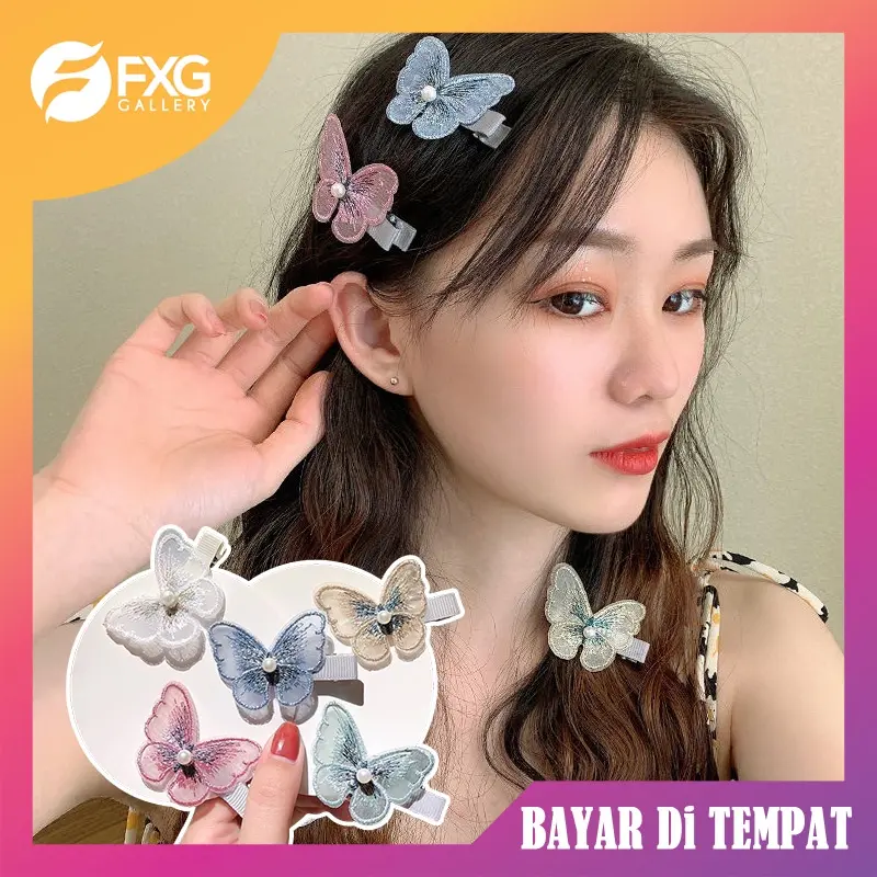 FXG Jepit Rambut ButterFly Cantik Fashion Korea Jepitan KupuKupu Wanita ACC06