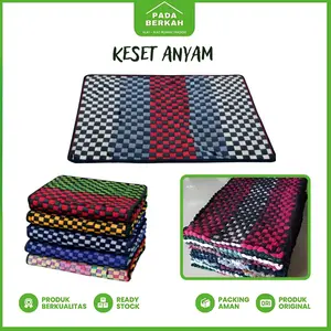 Keset Anyam Tebal Keset Kain Perca Tebal Keset Kamar Mandi Keset Murah Kecil Besar