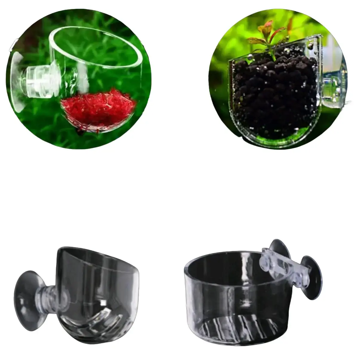 TEMPAT PAKAN CACING / POT GANTUNG AQUASCAPE AKRILIK PREMIUM