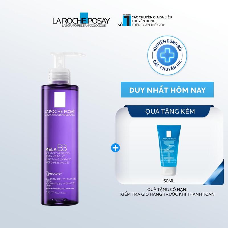  Sữa rửa mặt mờ thâm sáng da La Roche-Posay Mela B3 Clarifying Micro-Peeling Gel 200ml 