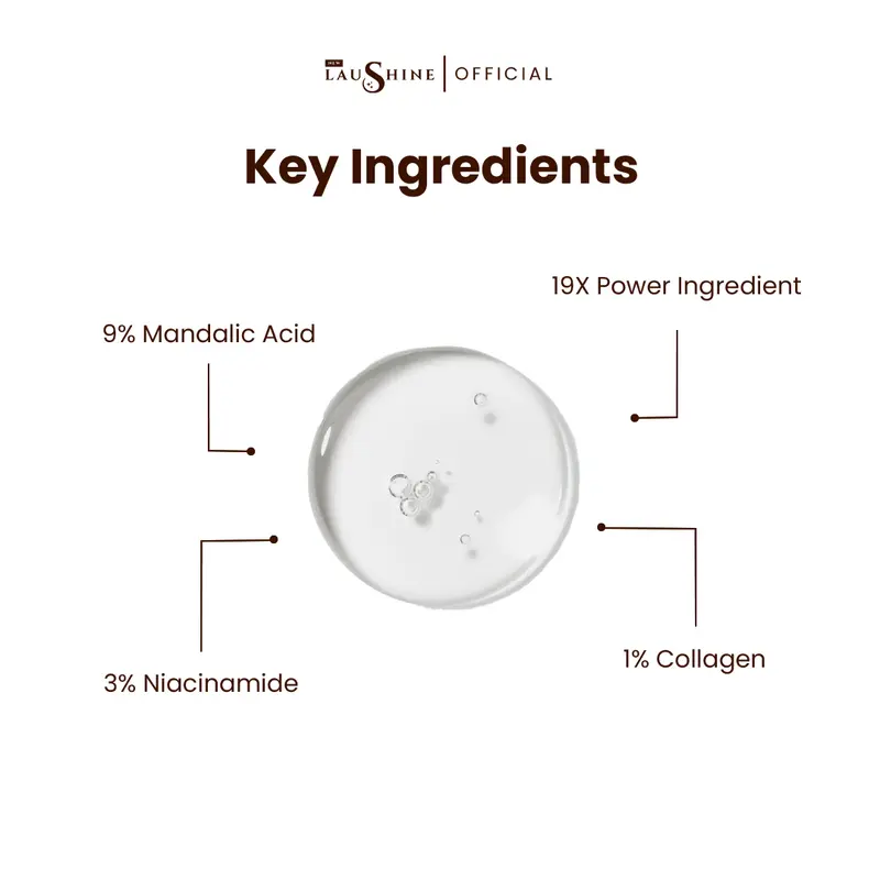 Laushine Bundling Radiant Exfoliant - Body Serum & Body Peeling - Exfoliasi - Membantu Mencerahkan 7