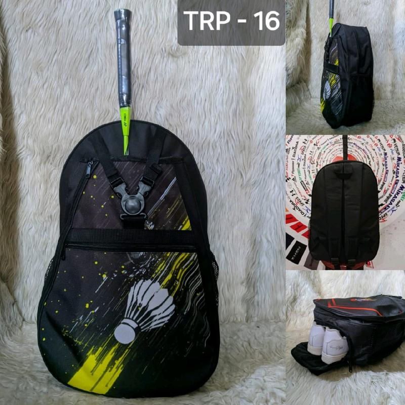 Tas Olahraga Ransel Bulutangkis Dilengkapi Tempat Raket dan Sepatu 3